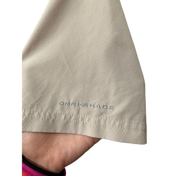 Columbia Omni-Shade UV Protection Tan Sand Performance Fishing Gear XL - Picture 3 of 14
